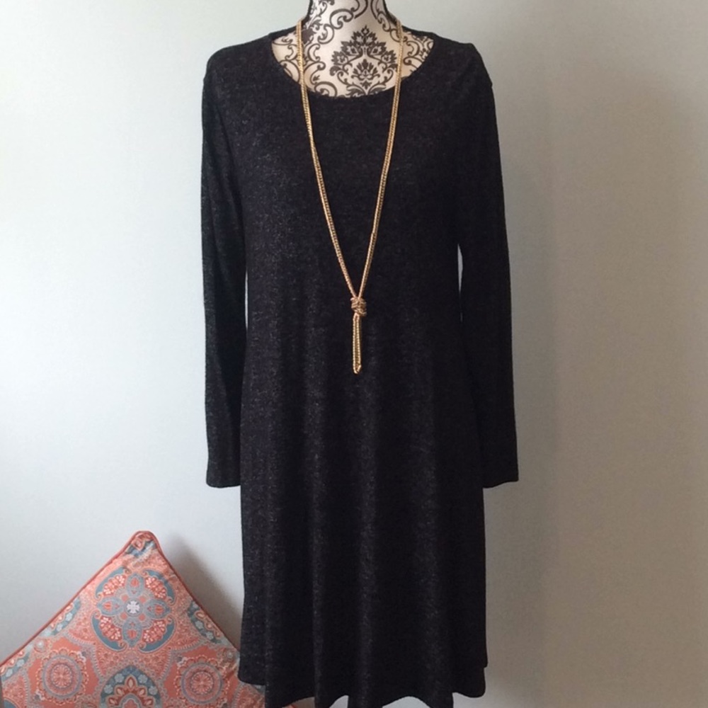 Old Navy Luxe Long Sleeve Swing Dress